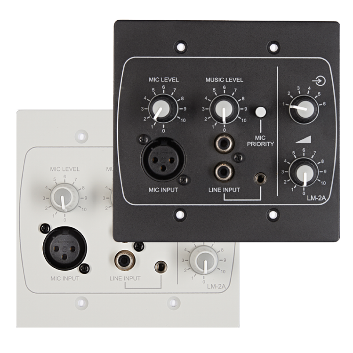 LM-2AW & LM-2AB USA Line/Mic/Remote Active Input Plate