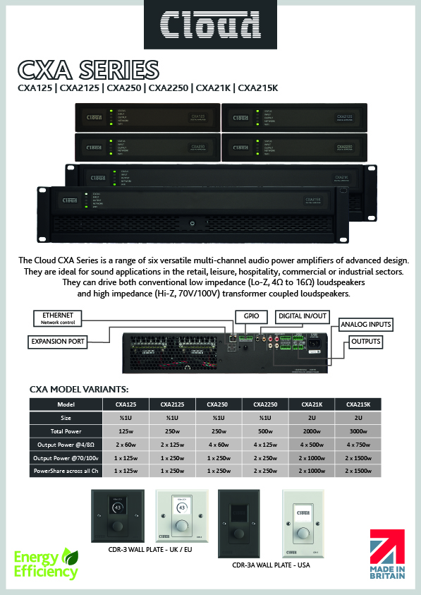 CXA Cutsheet